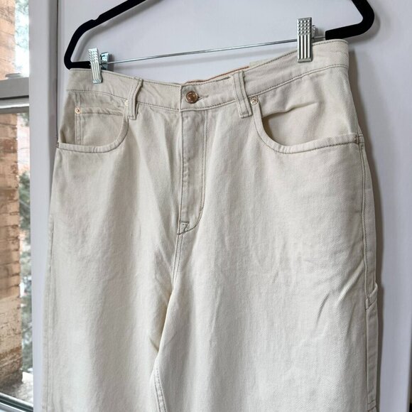 NWT Free People Tinsley Baggy High Rise Jeans Denim Wide Leg We The Free 31 - Picture 7 of 14